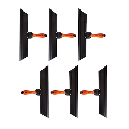 Kraft Tool Co. GG244 18 in. Squeegee Trowel, 6PK GG244-6